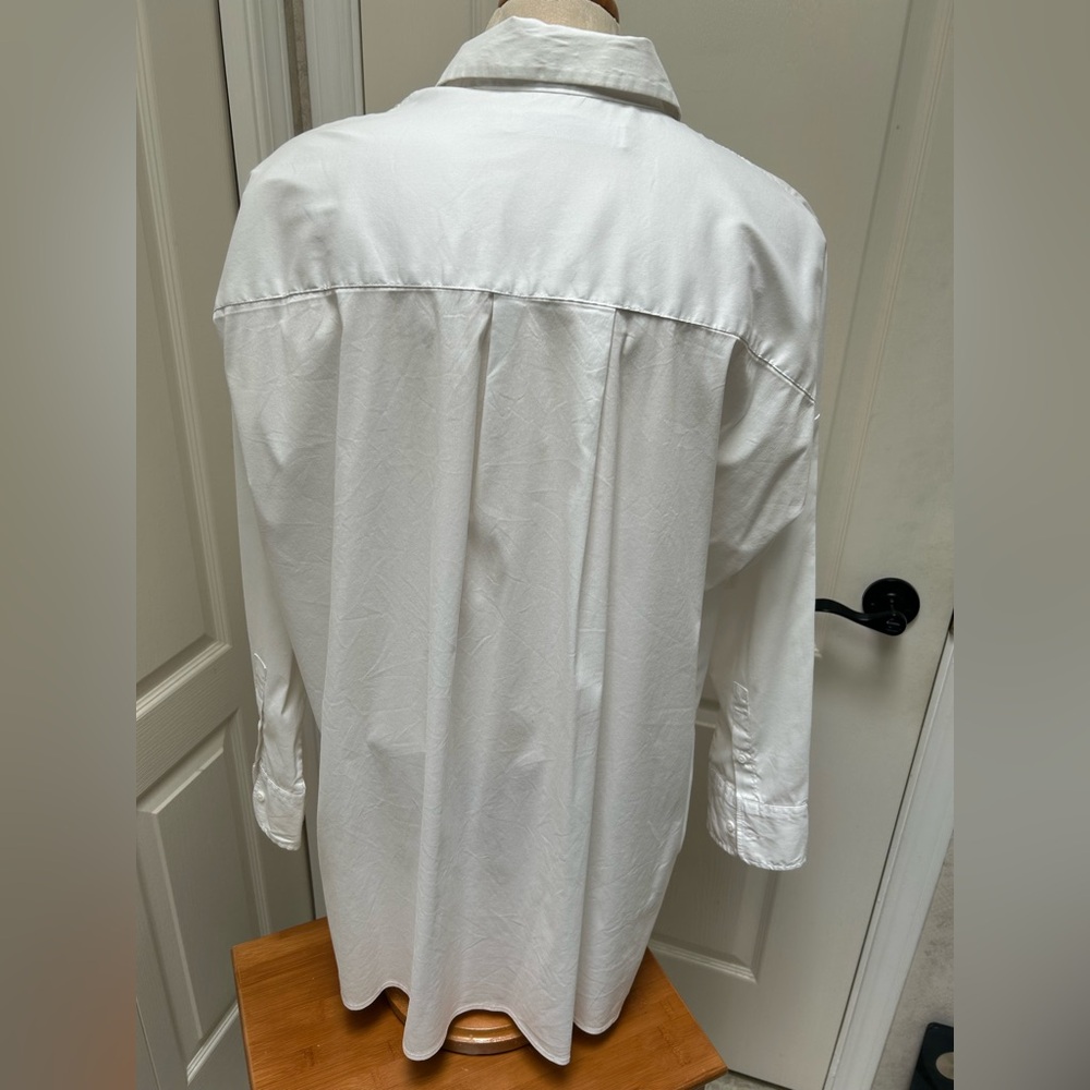 White Button-Up Shirt - Picture 3 of 6